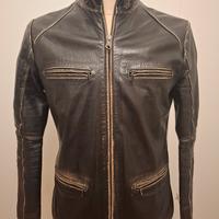 Giacca in pelle da donna stile Biker Calvin Klein 