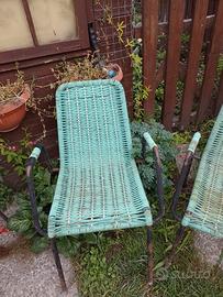 4 sedie da bar vintage