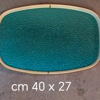 Vassoio in alluminio e formica anni 50