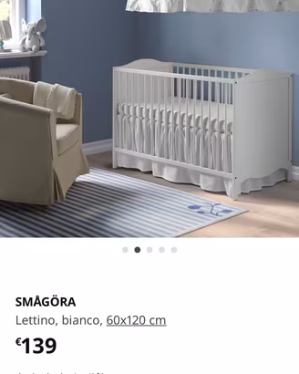 culla Ikea con materasso versione Montessori 