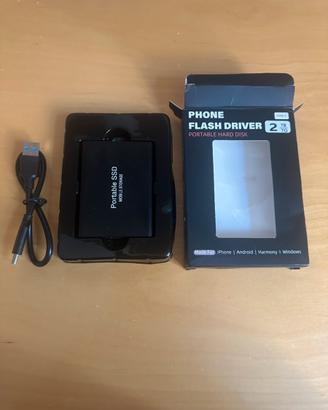 Flash Driver esterno memoria 2 TB USB-C NUOVO