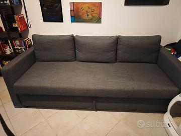 Divano letto grigio ikea
