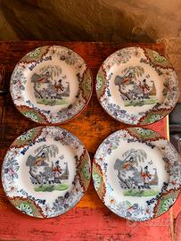 Set 4 piattini S.C.I. Laveno - Siam - anni ‘20