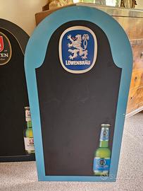 lavagna pubblicitaria birra lowenbrau