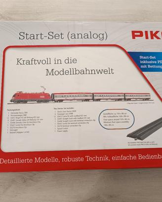 start set piko treno analogico 