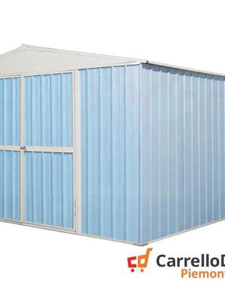 Box prefabbricato in acciaio 360x430cm azzurro