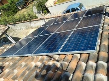 impianto 3 kw batteria 2,4 kw senza allaccio enel