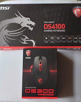 Mouse MSI  DS300 + Tastiera DS4100