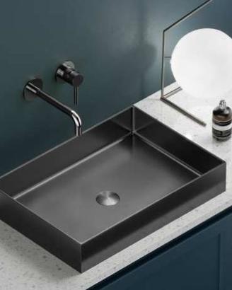 Lavabo da appoggio Saturn Gun Metal Art.BB9812-BGM