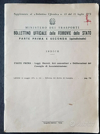Bollettino Ufficiale Ferrovie dello Stato 1975