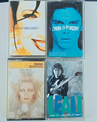 lotto 4 cassette italo pop rock