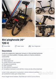 Bici pieghevole
