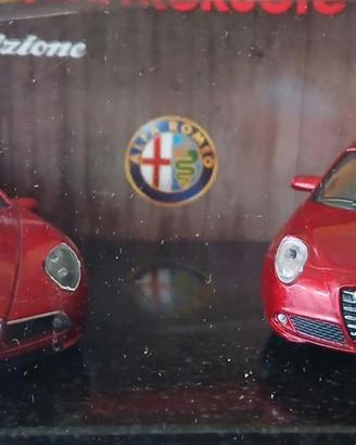 set  1/43 ALFA ROMEO 8C e MITO quattroruote