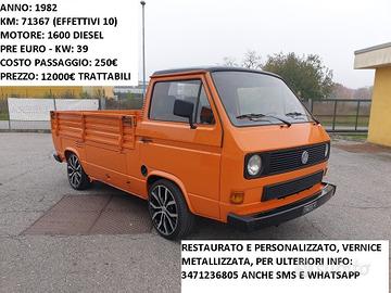 Volkswagen T3 1.6 Diesel 1982 RESTAURATO