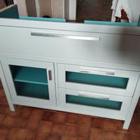 mobile bagno appena verniciato shabby chic