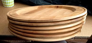 vassoi o sottopiatti in legno