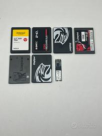Lotto 7 SSD - 6 sata 2.5” + 1 Nvme M.2