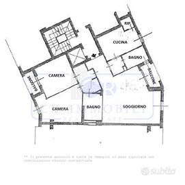 AMPIO TRILOCALE NON ARREDATO IN CENTRO