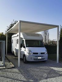 Tettoia auto mt. 3 x 5 senza permesso costruzione