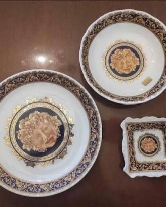 Set di piatti in porcellana Limoges ed oro