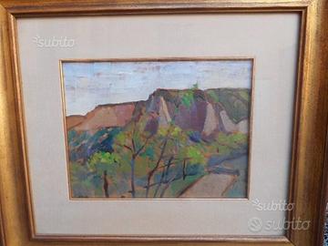 QUADRO Renzo Biasion-Paesaggio, 1957. Olio