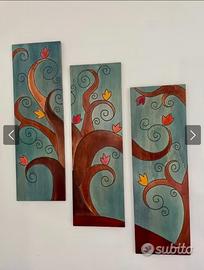 Quadro Albero della vita - Trittico