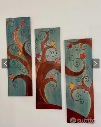 Quadro Albero della vita - Trittico