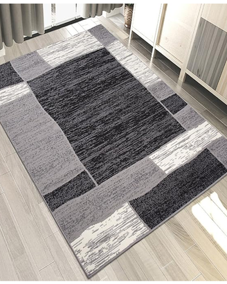 Tappeto 300x400 geometrico grigio a pelo corto