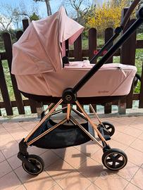 Navicella e telaio cybex mios Platinum rosa