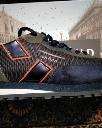 Ghoud Sneakers Grigio Blu in Pelle n° 45