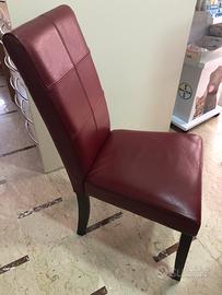 Sedie ecopelle rosse