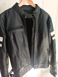 Giubbotto da moto in pelle per donna, taglia XL