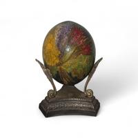 Uovo d'Oca Dipinto a Mano da O. Poggi