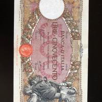Lire 500 Mietitrice 12/01/1935 -Testina/Fascetto