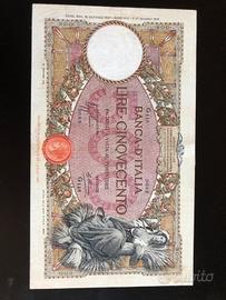 Lire 500 Mietitrice 12/01/1935 -Testina/Fascetto