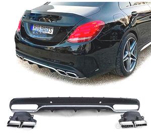 DIFFUSORE MERCEDES CLASSE C W205 14-18 LOOK AMG C6