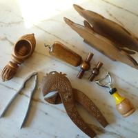 Utensili cucina taverna in legno vintage