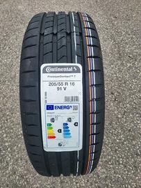 4 205/55R16 Continental Prem. Contact 7 T. Compres