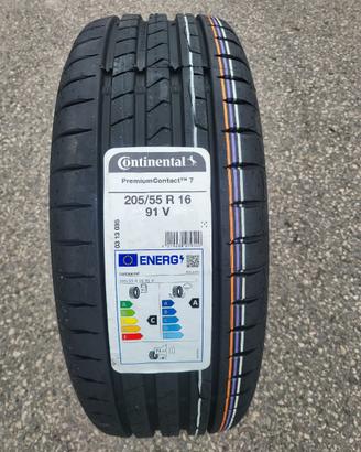 4 205/55R16 Continental Prem. Contact 7 T. Compres