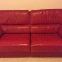 Divani in pelle rossa