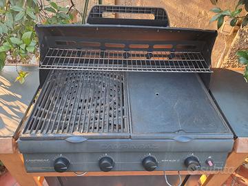 Barbecue Campingaz a Gas In Acciaio e Legno Adelai