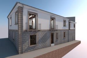 Palazzo con giardino semiristrutturato