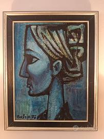 Quadro Modernista COCHIN 1976 - St-Paul-de-Vence