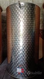 Contenitore acciaio inox da 500 Lt. con coperchio