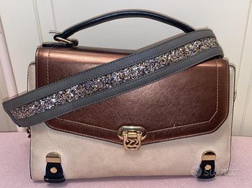 Borsa 22 con tracolla glitter