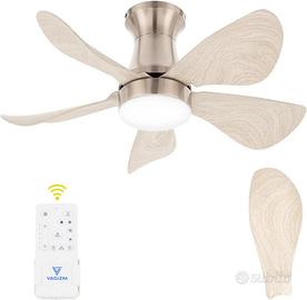 Ventilatore da soffitto con luce Led e telecomando