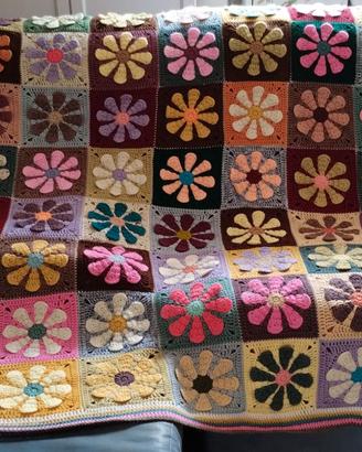 Coperta Granny uncinetto