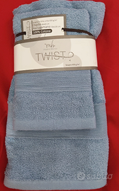 Set di asciugamani in morbido cotone