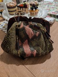 Borsa in vero Pitone Colombetti Milano parinuovo