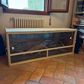 Teca / Terrario in legno XXL 150x60x60